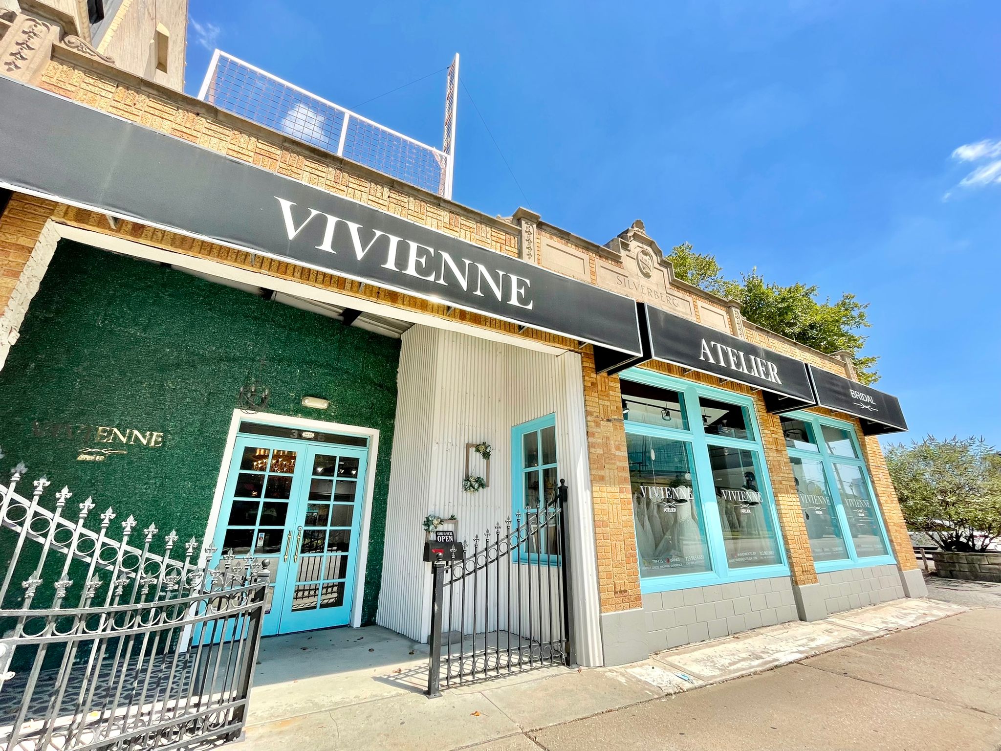 Houston store front Vivienne Atelier Bridal