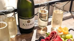 wine and bottles